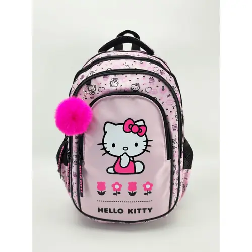 Ruksak školski St.Right Hello Kitty 16" rozi-1