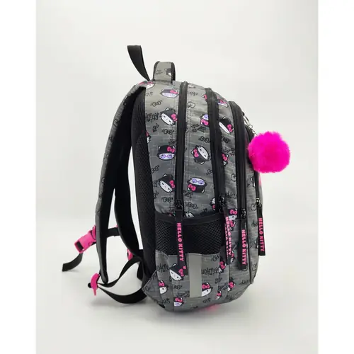 Ruksak školski St.Right Hello Kitty 16" sivi-2