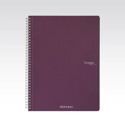 Bilježnica Fabriano Ecoqua original A4 90g 70L spiralna crte vino 19290212-0