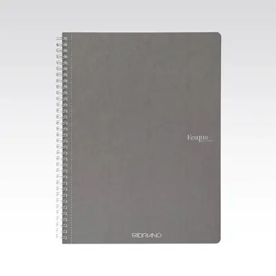 Bilježnica Fabriano Ecoqua original A4 90g 70L spiralna kocke antracite 19290101-0