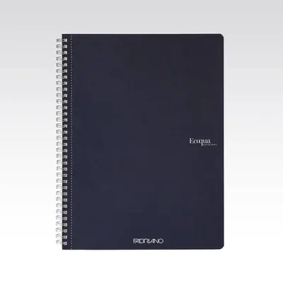 Bilježnica Fabriano Ecoqua original A4 90g 70L spiralna kocke dark blue/tamno plava 19290104-0