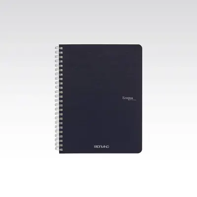 Bilježnica Fabriano Ecoqua original A5 90g 70L spiralna crte dark blue/tamno plava 19148204-0
