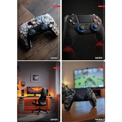 Bilježnica Ilijanum A4 70g 52L crte gamer-0