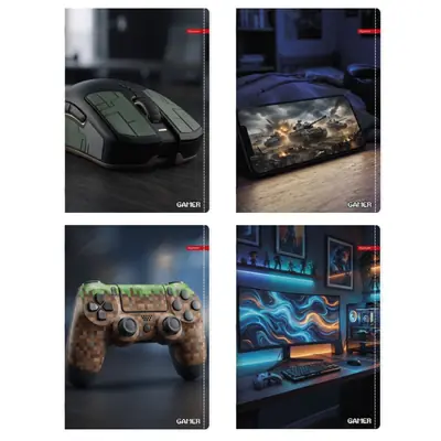 Bilježnica Ilijanum A4 70g 52L čista gamer-5