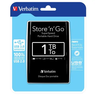 Externi hard disk Verbatim USB 3.0 2,5" 1Tb black #53023