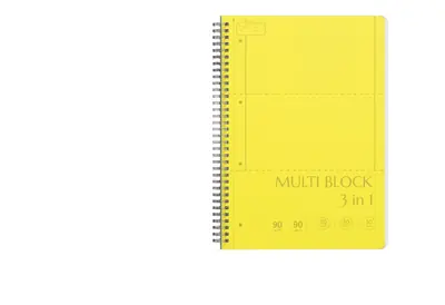 Kolegij blok Ilijanum A4 90g 90L spiralni multi  blok s 3 linijature-0