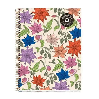 Kolegij blok Miquelrius A4 70g 120L spiralni crte Extra rigid cardboard lifestyle vintage lily MR46810