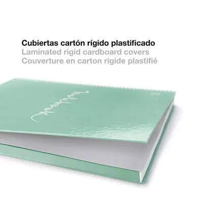 Kolegij blok Miquelrius A4 70g 120L spiralni crte Extra rigid cardboard lifestyle wow MR4228-6