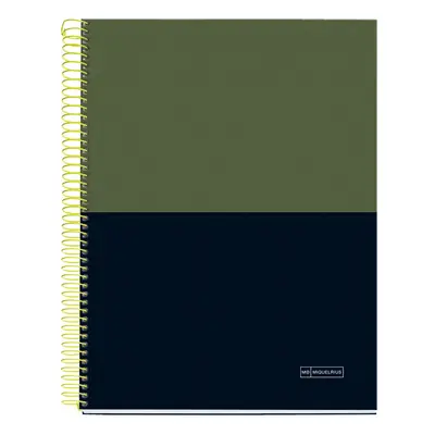 Kolegij blok Miquelrius A4 70g 140L spiralni crte Extra rigid cardboard lifestyle rider green MR4248-0