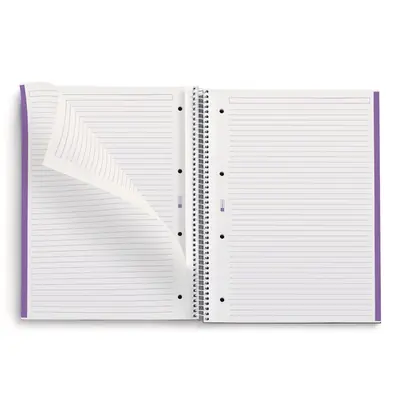 Kolegij blok Miquelrius A4 90g 80L spiralni crte Recycled cardboard be eco amethyst MR46887-2