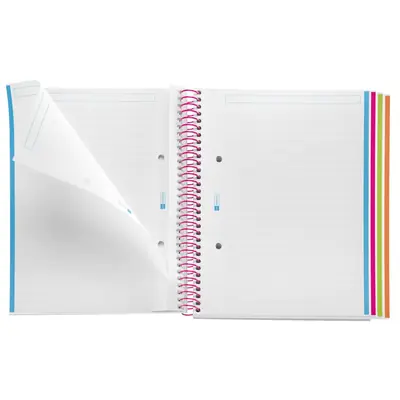 Kolegij blok Miquelrius A5 70g 120L spiralni crte Extra rigid cardboard lifestyle wow MR4229-2