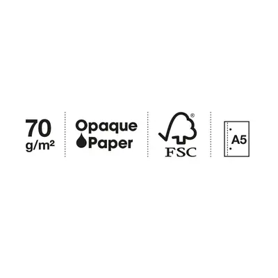 Kolegij blok Miquelrius A5 70g 120L spiralni crte Extra rigid cardboard lifestyle wow MR4229-5