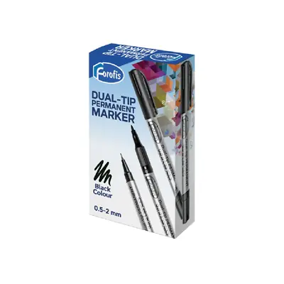 Marker Forofis dvostrani permanent crni za CD/DVD 91270-1