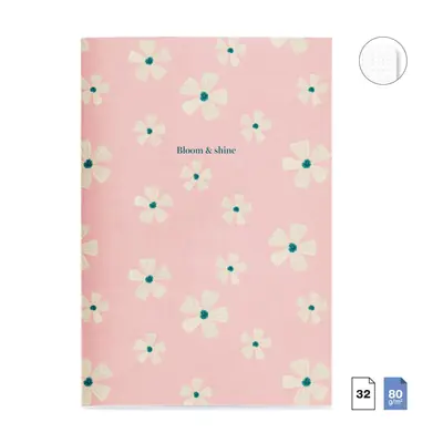 Notes Miquelrius A5 Wildflowers 32L 80g točkice 3/1 MR8200-3