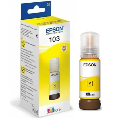 Tinta Epson 103 T00S4 L3150 yellow ecotank C13T00S44A 65ml