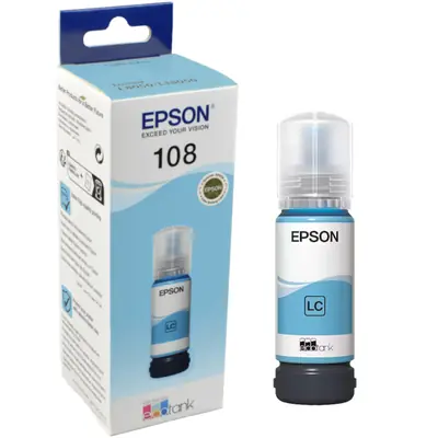 Tinta Epson 108 L8050/18050 photo light cyan ecotank C13T09C54A 70ml