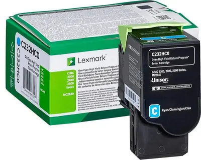 Toner Lexmark C232HC0 cyan 2.3k