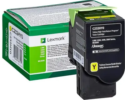 Toner Lexmark C232HY0 yellow 2.3