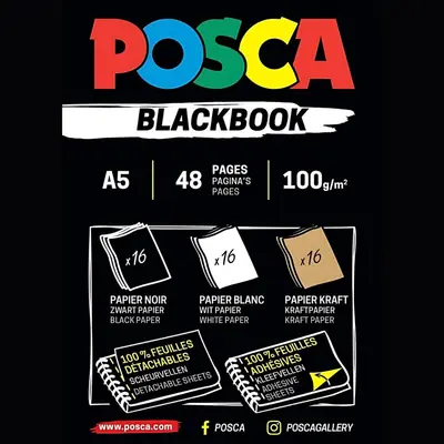 Uni Posca Sketch Black book-7