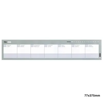 Planer tjedni Miquelrius 80g 54L 9 boja ToDo kolekcija sortirano MR28157-0
