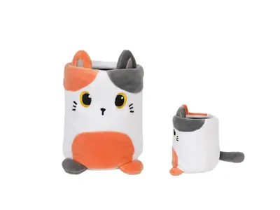 Čaša za olovke iTotal Cat narančasta XL2852