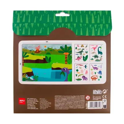 Stickers Apli removable game dinosaurs 19374-1