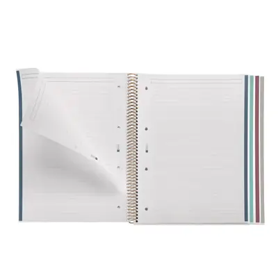 Kolegij blok Miquelrius A4 70g 100L spiralni crte bloom british bloom MR4046-2