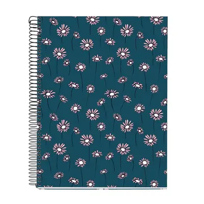 Kolegij blok Miquelrius A4 70g 120L spiralni kocke blue daisies MR46816-0