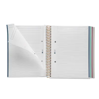 Kolegij blok Miquelrius A5 70g 100L spiralni crte bloom british MR4048-1