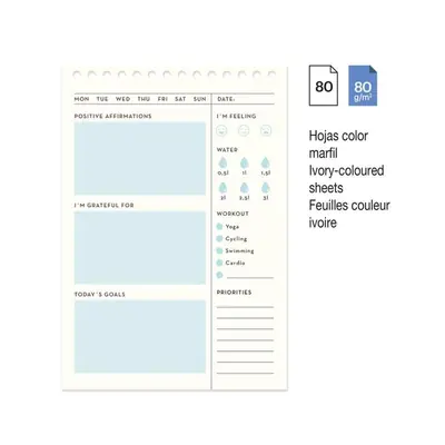 Planer wellness dnevni Miquelrius Inhale exhale 127x184 mm MR7580-2