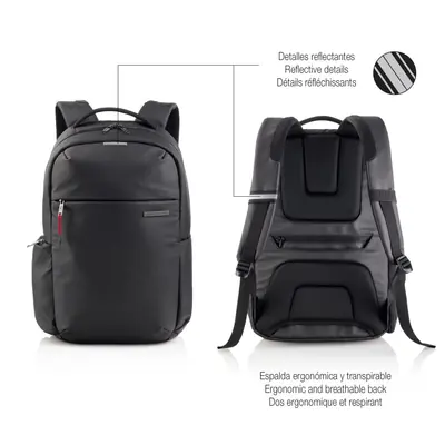 Ruksak za prijenosno računalo Miquelrius crna 16" M 38x46x13cm MR16980-1