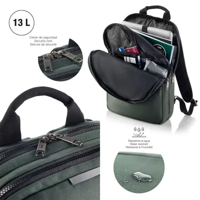 Ruksak za prijenosno računalo Miquelrius zeleni 16"S 32x43x5,5cm MR16983-2