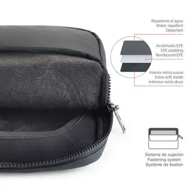 Zaštitna navlaka za prijenosno računalo Miquelrius crna 15" i 16" 39x29x3cm MR16985-3