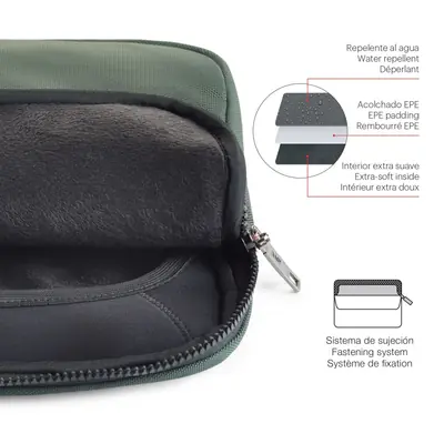 Zaštitna navlaka za prijenosno računalo Miquelrius zelena  15" i 16" 39x29x3cm MR16987-3