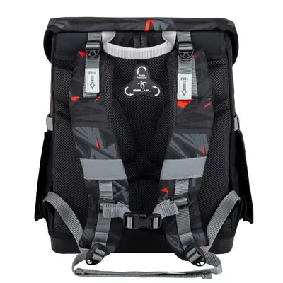 Torba školska Belmil compact with patches ninja 405-41/AG/B/4-2