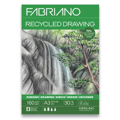 Blok Fabriano reciklirani 29,7x42 (A3) 160g 30L ljepljeni top side 19100758