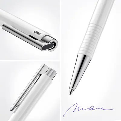 Kemijska olovka Lamy Logo White (1.0) crni ispis M 204 M16 4026558-3