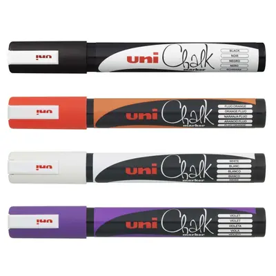 Marker Uni gift set Chalk kreda za karneval i halloween pwe-5m 4 kom + tool box 4/1 302422176-1
