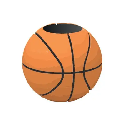 Čaša za olovke iTotal u obliku košarkaške lopte SPORT 3D XL3034C