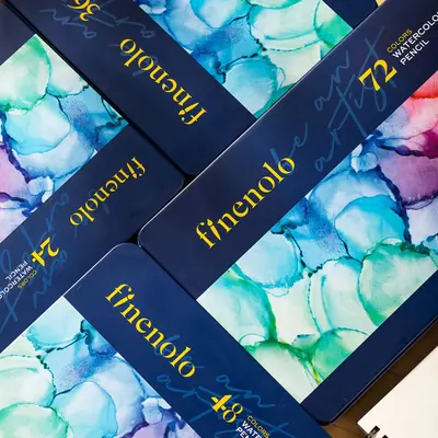 Umjetnički set Deli Finenolo akvarelne olovke 36 kom u metalnoj kutiji EC129-36-4