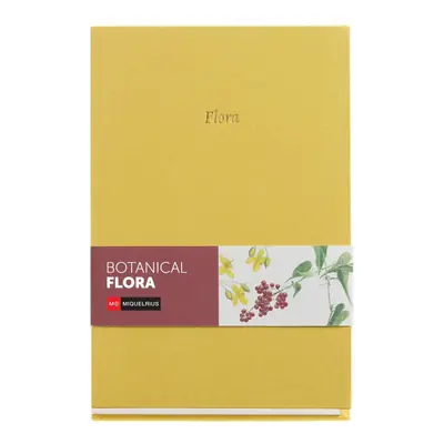 Notes Miquelrius A5 Botanical Flora Mustard tkanina 80L 80g/m2 crte MR8318-0