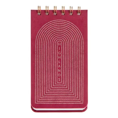 Blok Miquelrius 90x160mm Highland Days spirala gore Crveni baršun 70L 80g/m2 crte MR7773