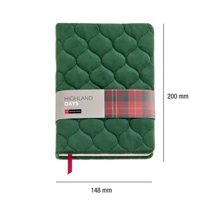 Notes Miquelrius A5 Highland Days podstavljeni zeleni 80L 80g/m2 točkice MR8294-4
