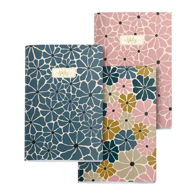 Set bilježnica Miquelrius A6 Boho Essence Šivane 80L 80g/m2 čista 3/1 MR8304-1