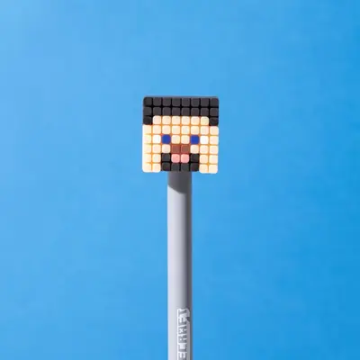 Kemijska olovka Puckator Minecraft s gumenim ukrasom (Alex/Steve/Creeper/Enderman) sortirano 24/1 PEN209-6