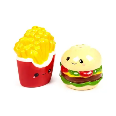 Keramički set za sol i papar Puckator Hammy the Burger & Fries SP113-0