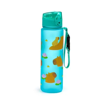 Plastična boca Puckator Capybara s poklopcem na pritiskanje nelomljiva 600ml BOT353-1