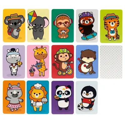 Set kartica za igru memorije Puckator Adoramals Wild Kids GAME03-1