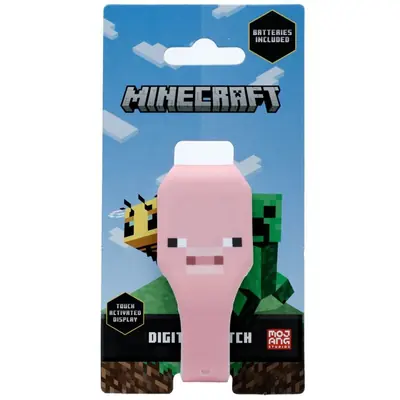 Silikonski digitalni sat Puckator Minecraft Faces sortirano 16/1 WATC20-7