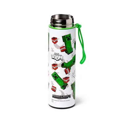 Termalna boca Puckator Minecraft SSS BOOM s digitalnim termometrom 450 ml BOT240-6